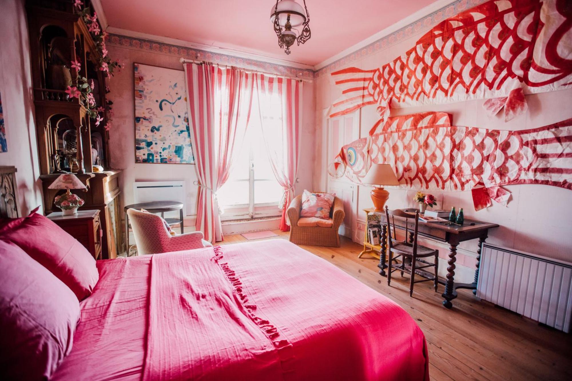 La Villa Louis, La Chambre Rose, Maison D'Hotes Vue Mer, リオン・シュル・メール エクステリア 写真