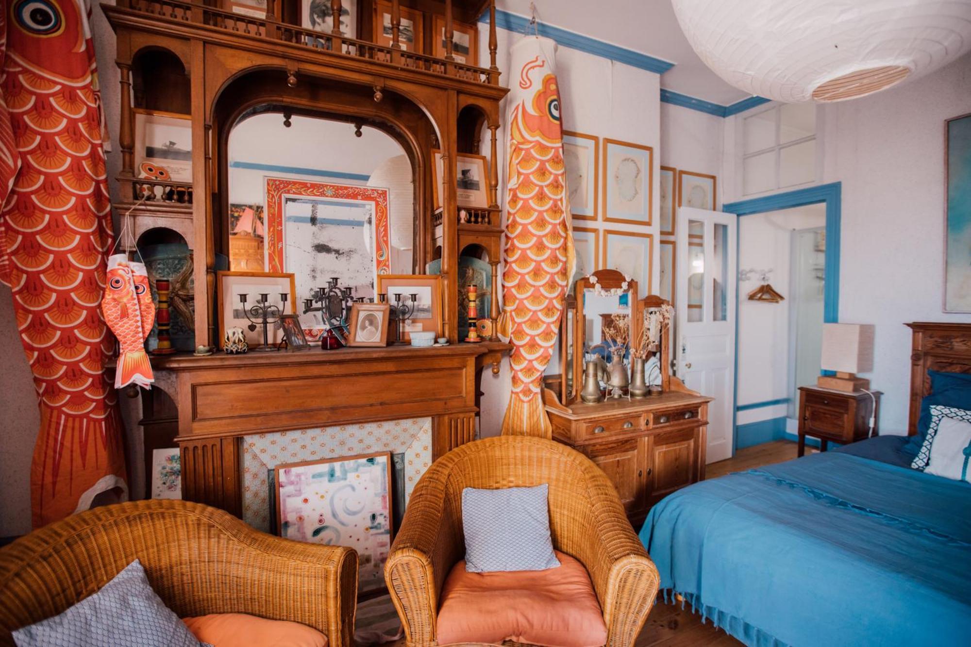 La Villa Louis, La Chambre Rose, Maison D'Hotes Vue Mer, リオン・シュル・メール エクステリア 写真